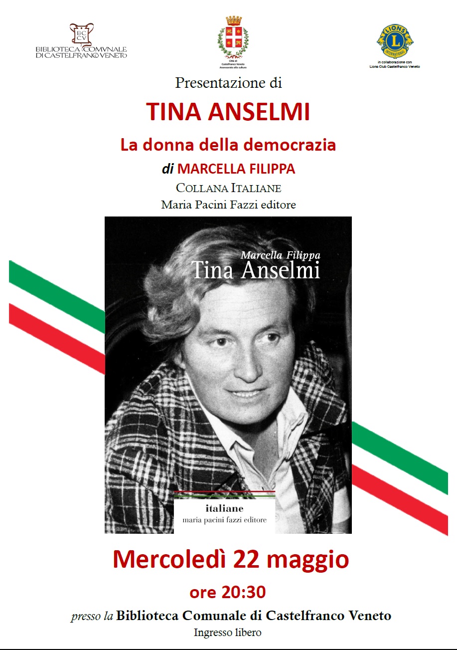 Locandina libro su Tina Anselmi