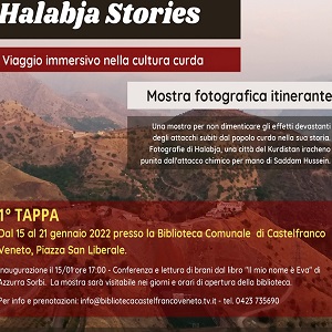 Biblioteca Comunale - Halabja Stories: mostra fotografica itinerante - 15/21 gennaio 2022