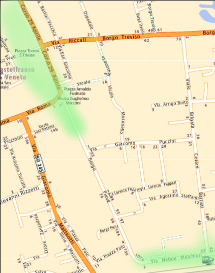 Mappa Wi-Fi Free Corso XXIX Aprile e zona FF.SS.