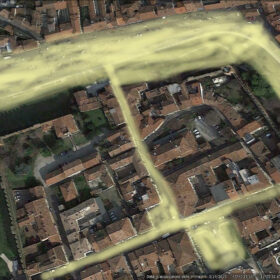 Mappa aerea Wifi free piazza Giorgione