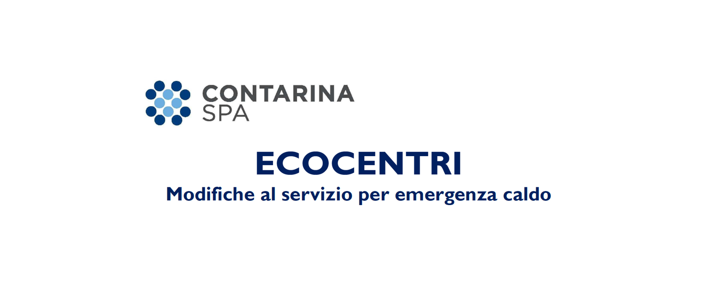 Avviso modifica orari ecocentro